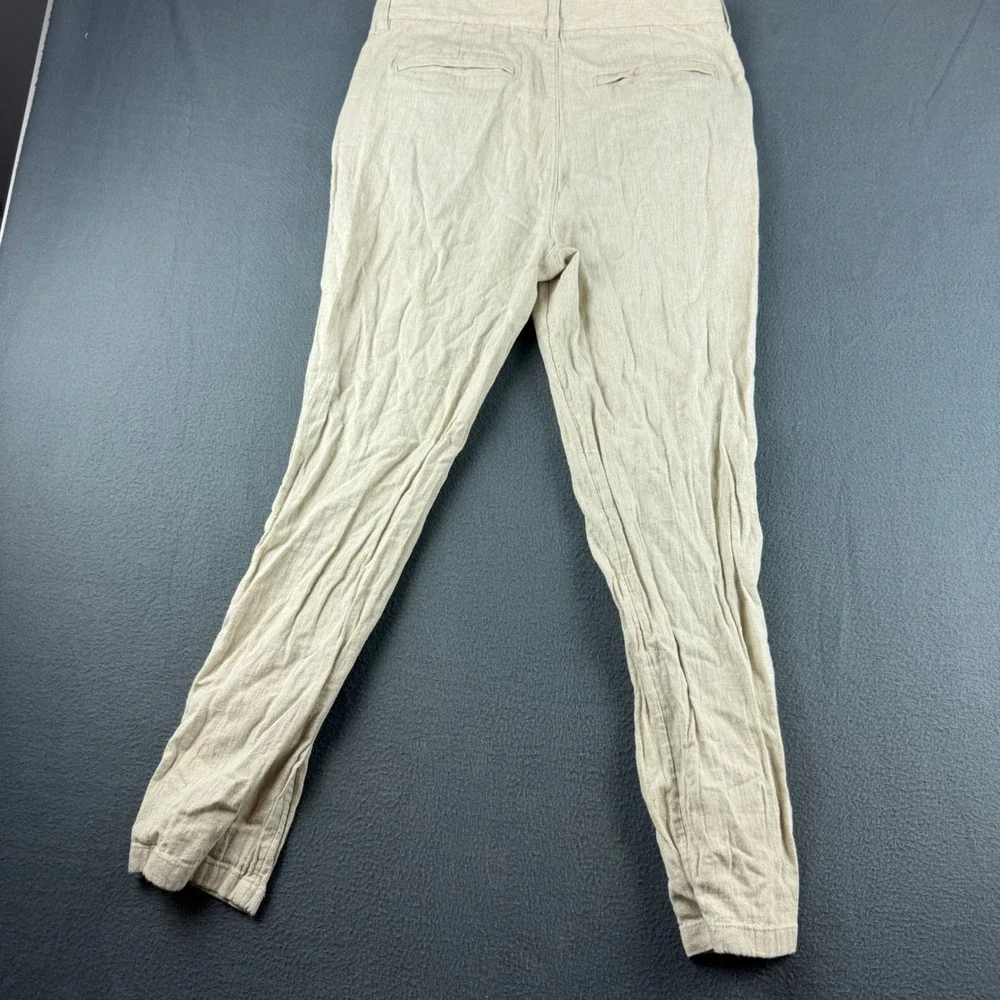 Porter & Ash Linen Pants Men's 30 (Fits 31x28) Beige Lightweight Summer Beach